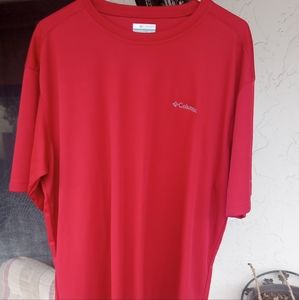 New w/tags Columbia Men's omniwick Activewear short sleeve red shirt size XXL